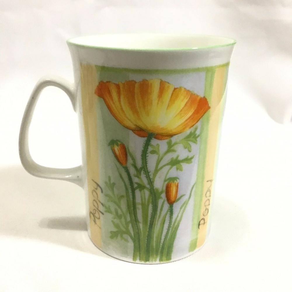 Poppy Bone China Coffee Tea Mug Rose Of England